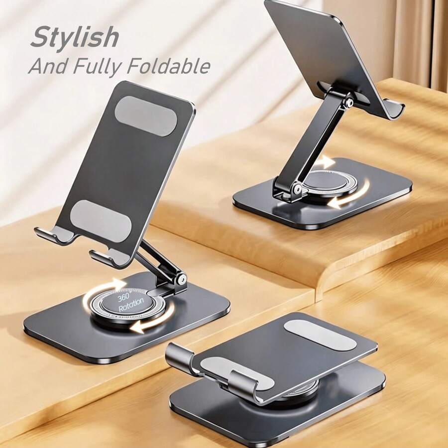 Foldable Phone Stand, Full Angle Adjustable Desktop Phone Holder, Compatible With IPhone 17 16 15 14 13 12 11 Pro Max Xs Xr X 8 And Other Smartphones