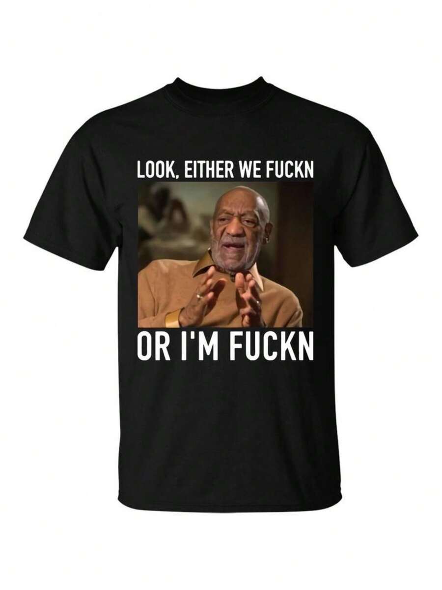 Bill Cosby Look Shirt Unisex - 黑色 - 查看 1