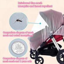 1pc Baby Stroller Mosquito Net, Suitable For Strollers, Cribs, And Portable Mini Cots. A Must-Have For Summer - Multicolor - View 13
