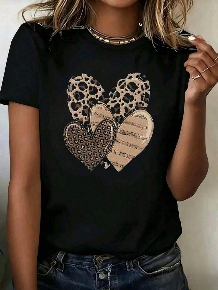 Free Shipping, Local Delivery In Mexico, Delivery In 4 Days. Women's White Short-Sleeved Knit T-Shirt With A Round Neck And Dropped Shoulders For Summer Comfort. - -2 - 查看 1