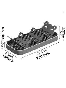 1 pieza Escurridor de fregadero de cocina - Soporte para esponja montado en el grifo, adecuado para jabón y cepillos de platos, cesta de almacenamiento para fregadero estrecho - Color sólido - Ver 8