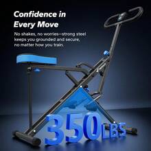 Squat Machine, R07 2 In 1 Squat Rowing Machine, Easy Setup & Foldable Exercise Equipment, Glute Trainer Machine, Glutes & Leg Home Workout Machine - Grey - View 4