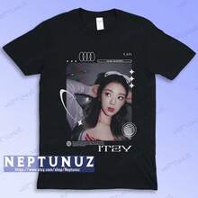 Camiseta : Camiseta con Estampado Retro de Grupo Femenino - Moda para Fans camisas de mujer sudaderas para mujer sueter blusa casual mujer verano vestidos de graduación - Negro - Ver 1