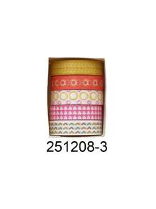 5 Rolls Washi Tape Set, Geometric Striped Grid Pattern Decorative Masking Tape For Scrapbooking Journaling, Bullet Journal Planner Decoration, DIY Craft Stationery Supplies, Decorative Adhesive Art Tape - Sets - View 16