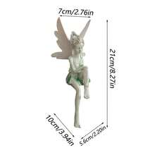 Resin Crafted Fairy Statue, Outdoor Garden Decor Suitable For Yard And Lawn, Perfect Gardening Ornament - A - View 2