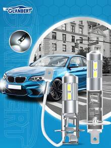 GLANBERT 2颗5630 SMD 10 LED H1 H3 6000K 汽车雾灯行车灯前大灯 DC 12V 白色内饰转向灯 - 霧燈 - 查看 2