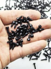 100 buah Sekrup Self-Tapping Kepala Cangkir M3, Sekrup Audio Warna Hitam & Perak, Sekrup Soket Heksagonal untuk DIY - A - View 15
