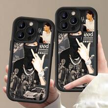 Funda para móvil con estampado de gafas de sol de panda, compatible con fundas de , Apple, VIVO, OPPO, , ,  y Honor. Fabricada en TPU, ofrece protección contra golpes y caídas. Un regalo ideal para amigos y familiares. - Negro - Ver 1