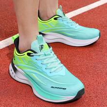 2026 Zapatos deportivos de lujo para hombres, zapatos de running cómodos y transpirables para uso en exteriores (suelas pintadas a mano de manera desigual) - Verde - Ver 6