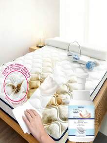 1 pièce/150 ml/300 ml Nettoyant pour matelas et nettoyant à sec - Nettoyage sans eau, élimination super efficace des taches, grande capacité, conception sans démontage, nettoie en un seul passage, élimine les taches sans laisser de traces - L'outil et le produit de nettoyage ultime pour nettoyer toutes les surfaces en tissu de votre maison - Liquide - Voir 3