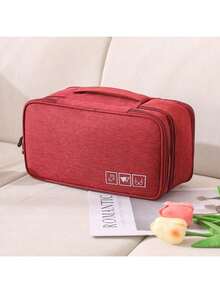 Travel Packing Organizer - Lightweight Oxford Fabric Zipper Storage Bag For Underwear, Travel Essentials, Portable, Durable, Stylish, For Home - Multicolor - View 19