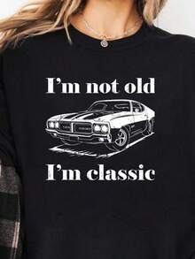 I'm Not Old I'm Classic Shirt Funny Wo Old Man Lady T-Shirt.jpg220 g 100 % C-AmiS-eta de aL-Godón - Hombre - ID-eal para usar con jeans o pantalones cortos. AdecuA-DA para todas las perS-onas, ya sean mujeres o hombres. Tejido duradero de alta C-Alidad, apto para todas las estaciones, suave al tacto pero duradero. Tops transpirables. Conjuntos de otoño para mujer. Conjuntos de vaC-Aciones para mujer. Disfraz de Halloween para mujer. - Negro - Ver 2