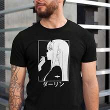 Camiseta Darling UNIS1ex ANIME 100% algodón, estilo streetwear, ropa de manga, merchandising hecho por fans220g Cla-ssic Cotton T-Shirt - UniS-ex - The Shirt You A-lways NeededSuitable for all people, whether woM-en or M-enhigh-quality durable fabric suitable for all seans,ft to the touch but built to lastBreathabletops woM.en fall outfiT.S for woM.en vaC.Ation outfiT.S woM.en Easter, St. Patrick's Day costume - Negro - Ver 1