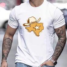 Printed T-Shirt For Men And Women - White - View 1