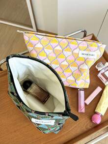 MEYOU FAIRY AGG 女款清新風格小號化妝包，內層收納袋，便攜旅行盥洗包，手提包，多功能護膚品收納袋，女性衛生棉收納袋，送給媽媽或女友的禮物，學生鉛筆盒 - 彩色 - 查看 7