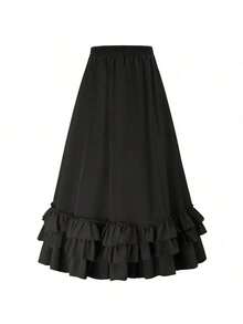 Cosplay Clothing - Retro Skirt Brown - View 3
