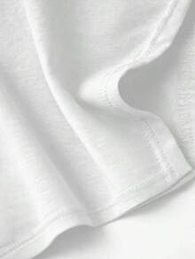 Camiseta de manga corta vintage con estampado de la bandera de Haití, 100% algodón, transpirable, corte holgado, estilo casual. - Blanco - Ver 5