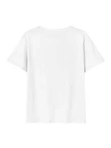 Esta camiseta de manga corta y cuello redondo, de corte holgado, es ideal para el verano. Presenta un divertido y elegante estampado floral a cuadros de estilo retro. Perfecta para vacaciones, la oficina, salidas, el día a día, citas, fiestas, reuniones y para un look urbano. Una prenda versátil de estilo casual y deportivo, también un regalo ideal para diversas ocasiones. - Blanco - Ver 3