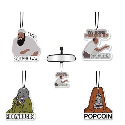 SepSky Car Air Fresheners - Funny Moment Freshener Hanging 2.76in Ornaments Refresh Air Fragrant Pendant Essential Gift For 2D Flat Car Accessories Decoration Interior Home Household Long-Lasting Scent