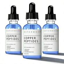 Asterwood Copper Peptides Serum For Face - Tightening, Repairing, Collagen Boosting - With GHK-Cu And Hyaluronic Acid - Fragrance-Free - 2 Fl Oz - 積雪草 - 查看 1
