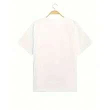 Camiseta Casual de Manga Corta con Cuello Redondo y Estampado de Gato para Mujer, Blanca, Verano JNVA - Negro - Ver 4