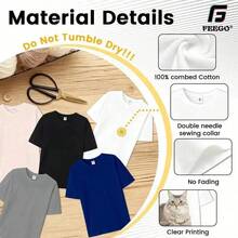 Camiseta de corte cuadrado para hombres FEEGO, cuello redondo, impresión de letras de fe cristiana, ropa casual de calle, camiseta blanca de manga corta para uso diario en todas las estaciones, camiseta de cuello redondo, camiseta gráfica divertida, camis 6VWU - Negro - Ver 8