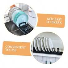 BESTYASH 2 Piezas Organizador Ajustable para Platos y Utensilios con Drenaje Estante Multiusos para Cocina Resistente al Agua y de Limpiar Encimera - Multicolor - Ver 7