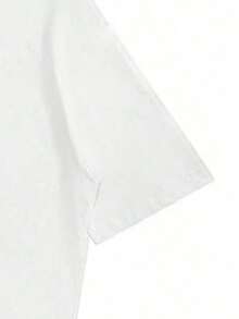 ChristmasGRDR Camisa de manga corta con patrón de letras personalizable y lindo para hombres, adecuada para el verano, artículo de moda líder - Blanco - Ver 8