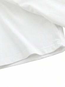 Camiseta de manga corta de algodón para mujer, con estampado exquisito, adecuada para primavera, verano y otoño, moderna y versátil. |     Camiseta de estilo casual |     Lavable aáquina, adecuado para deportes, uso diario y fiestas. - Blanco - Ver 4