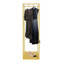 GDAE10 Hoch Freistehend Kleiderständer Hoch 182cm, Backfarbe, Gold kleiderstange Mit Dicke Basis, Hochzeitskleid Display Stand, Tragfähigkeit 5-8kg - Standard - Übersicht 10