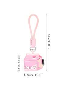 Cute Breakfast Food PU Leather Keychain, Toast Milk Pineapple Bun Cartoon Pendant, Creative Bag Charm, Car Key Chain, Student Backpack Decor, High-Quality Girly Accessory, Great Gift For Friends And Birthdays - Multicolor - View 11