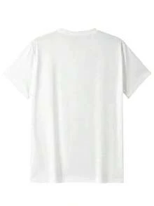 1pc Women's Sports And Leisure T-Shirt, Gratitude Theme, Retro Cartoon Pattern "Thank You, God" Short Sleeve, Outdoor Leisure And Vacation T-Shirt For Spring And Summer, Local Store, Casual And Elegant Short Sleeve T-Shirt. - 白色 - 查看 4