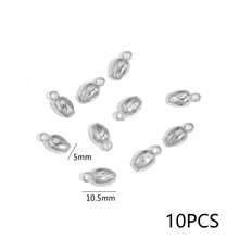 10 chiếc mặt dây chuyền hình nụ sen mạ vàng 18K bằng thép không gỉ 304, hạt mặt dây chuyền hình hoa 3D để tự làm trang sức. - mặt dây chuyền - Xem 15