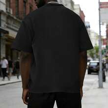 Camisetas Cristianas para Hombre, Camiseta con Cruz de Fe, Camisetas Religiosas de Jesús, Camisetas con Versículos Bíblicos Inspiradores, Camisetas Gráficas de Talla Grande LQSN - Negro - Ver 6