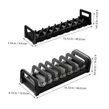 BESTYASH 2 Piezas Organizador Ajustable para Platos y Utensilios con Drenaje Estante Multiusos para Cocina Resistente al Agua y de Limpiar Encimera - Multicolor - Ver 2