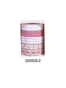 5 Rolls/Box Simple Style Washi Tape Set, Different Color To Choose From The Handbook Tape, Suitable For Scrapbook Decoration School Supplies Decorative, Handbook Gift For Friends - Sets - View 11