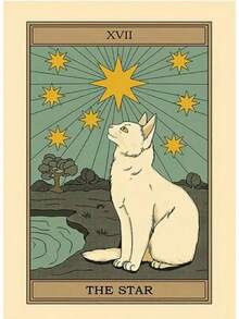 VIKAMA Tarot Secret Tapestry Guardian, Moon And Stars Secret Living Room Meditation Room Decoration - Kiểu 1 - Xem 7
