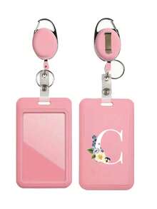 Pink Anti-Theft Card Holder With Pink Retractable Clip, Hard Plastic Card Protector With Thumb Slot, Expandable ID Card Holder, Medical Insurance Card Protector, Waterproof Medical/Bank/Social Security Card Protector - Multicolor - View 15