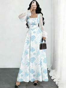 Women Midi Dresses - Multicolor 2 - View 12
