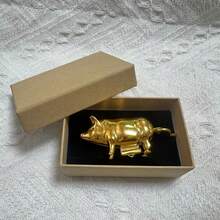 1pc Vintage Style Pig Mini Tape Measure, Retro Metal Pig Soft Tape Measure For Sewing And Crafts, Cute Pig Sewing Tape Measure Tool, Unique Gift For Quilters, Crafters And Collectors - Antique Pig Style - View 13