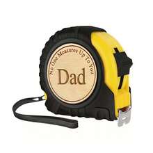 1pc 5m Engraved Wooden Ruler, High Precision Metal Tape Measure, Durable Plastic Shell, Engraved Wooden Ruler, Suitable As Father's Day, Father, Husband Gift - One Size - View 2