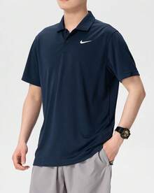 Áo Polo tay ngắn cổ bẻ Nike Dri-Fit Court Tennis dành cho nam, màu xanh đậm - Xanh đậm - Xem 2