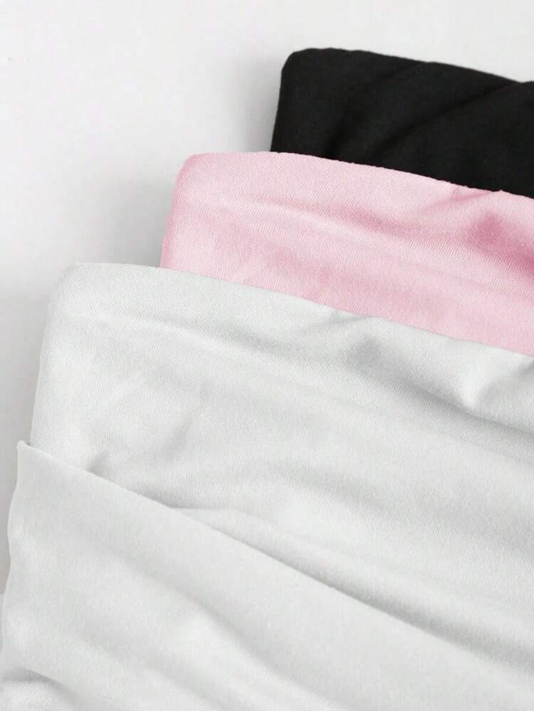 Top tubo asimétrico con volantes sexy  para mujeres - Rosa - Añade 4