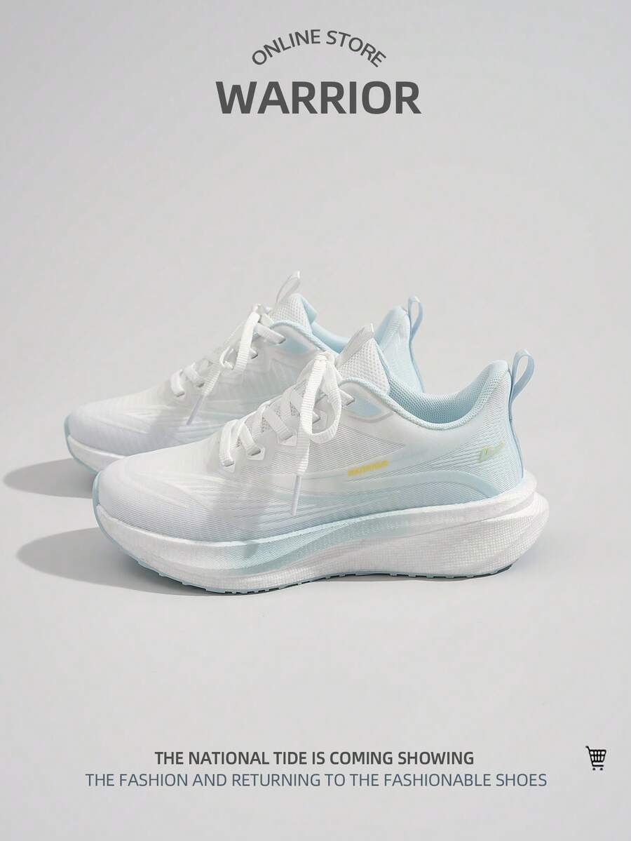 WARRIOR 1双女士系带运动鞋，夏季新款时尚百搭厚底透气休闲运动鞋，适合户外活动
