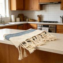 1pc Diamond Plaid Kitchen Towel, Highly Absorbent, Reusable, Quick Dry, Size 40x100cm, Checkered Tea Towel, Kitchen Hand Towel, Available In Multiple Colors, Suitable For Kitchen & Dining Room - Multicolor - View 3