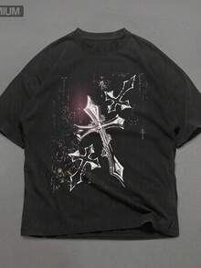 Y2K T-Shirt, T-Shirt - Black - View 1