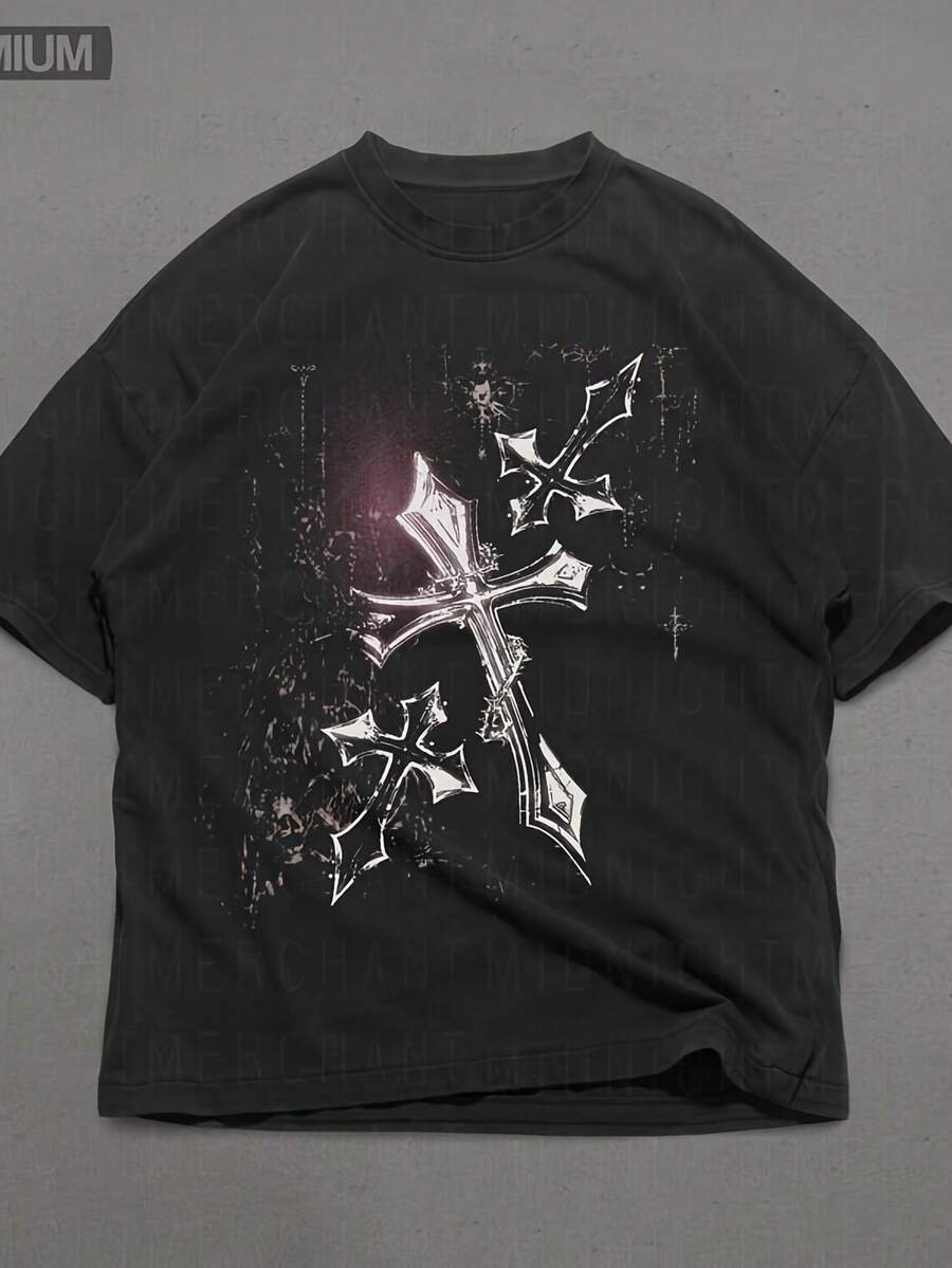 Y2K T-Shirt, T-Shirt - Black - View 1
