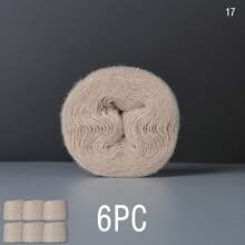 6Pack 300g Hand Blended Mohair Chunky Yarn - Fluffy Short Hair Double Stranded Colorful Yarn Ball, Woven Close Fitting Coarse Thread, Crochet Shawls Scarves - 6pcs 300g - View 52