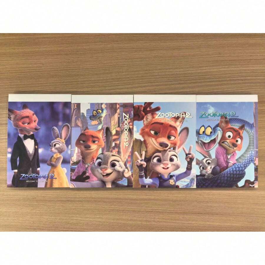 Caderno de Bolso A7 Judy Rabbit City, Páginas em Branco (1 Padrão Aleatório) - Dois livros aleatórios - Visão 1