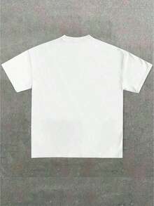 Diseño simple y versátil. Una camiseta estampada divertida y elegante con un diseño de labios, casual y cómoda, adecuada para primavera y verano, hecha de tela de algodón puro. - Blanco - Ver 2